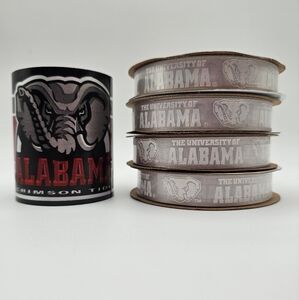 Offray NCAA Alabama Crimson Tide Ribbon Lot